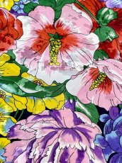 画像7: 花柄 ウエストゴム レトロ USA古着 ヴィンテージスカート (7)