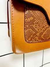 画像6: 2WAY フェイクレザー レディース レトロ古着 ヴィンテージ ショルダーバッグ 鞄 (6)