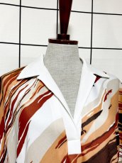 画像5: アート柄 レトロ USA古着 ヴィンテージワンピース (5)