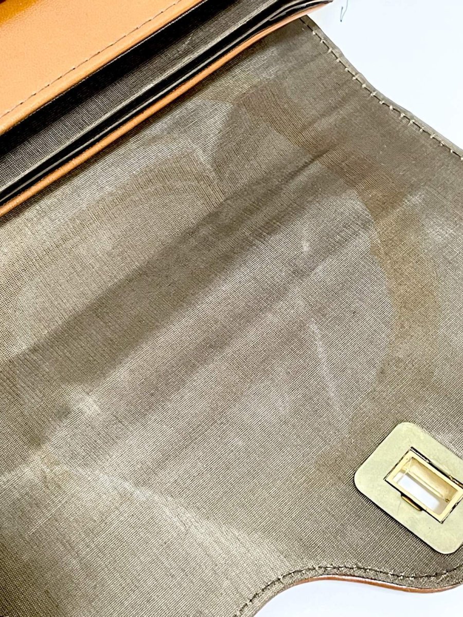 画像15: 2WAY フェイクレザー レディース レトロ古着 ヴィンテージ ショルダーバッグ 鞄 (15)