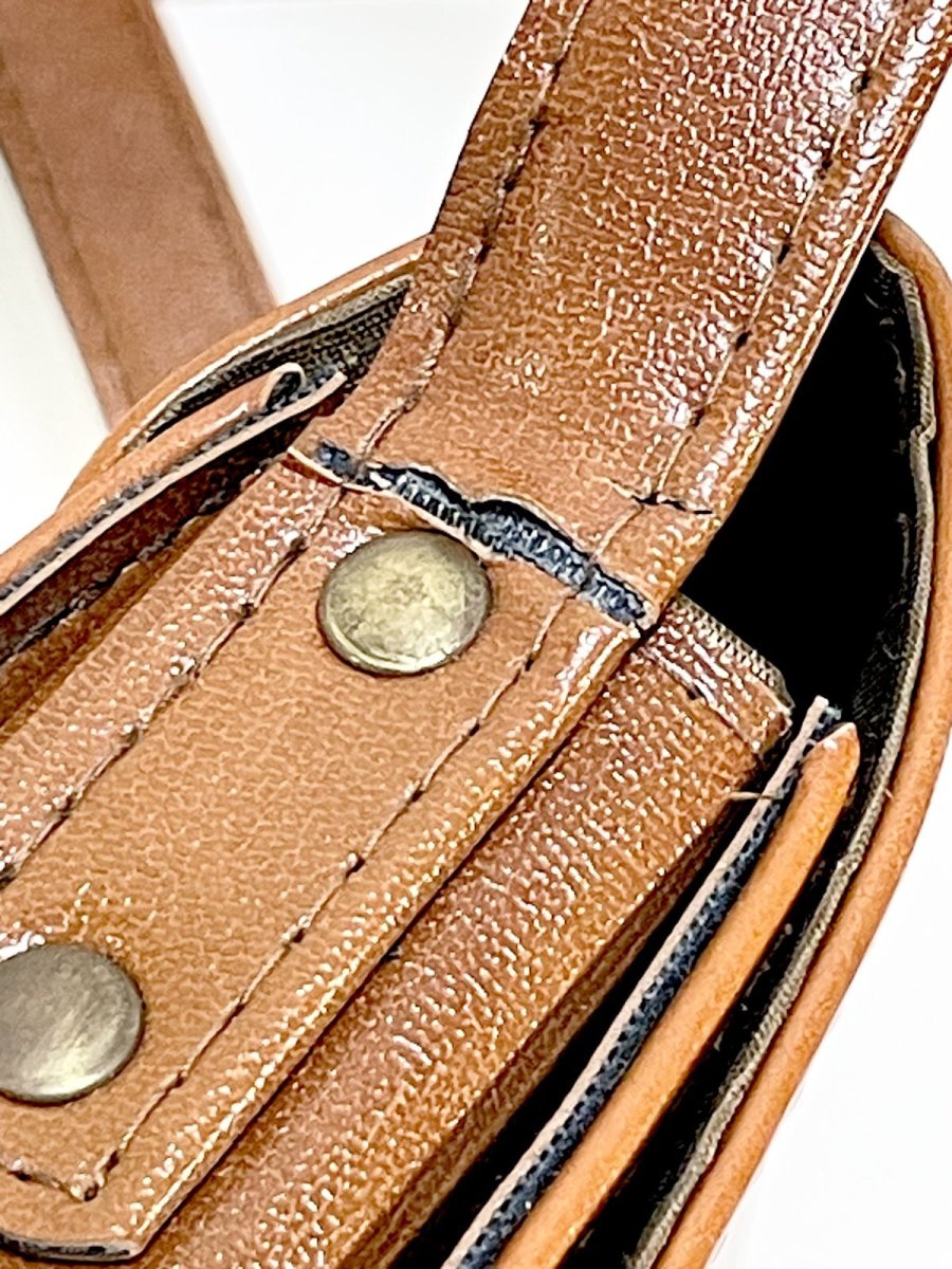 画像16: 2WAY フェイクレザー レディース レトロ古着 ヴィンテージ ショルダーバッグ 鞄 (16)