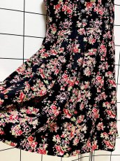 画像10: 花柄 フリル お花レース ハートパーツ ブラック ノースリーブ クラシカル ディアンドル チロルワンピース ドイツ民族衣装 舞台 演奏会 フォークダンス オクトーバーフェスト (10)
