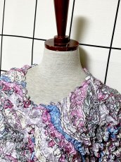 画像4: ポップコーントップス レトロ ヴィンテージ ヨーロッパ古着 ブラウス シャツ (4)