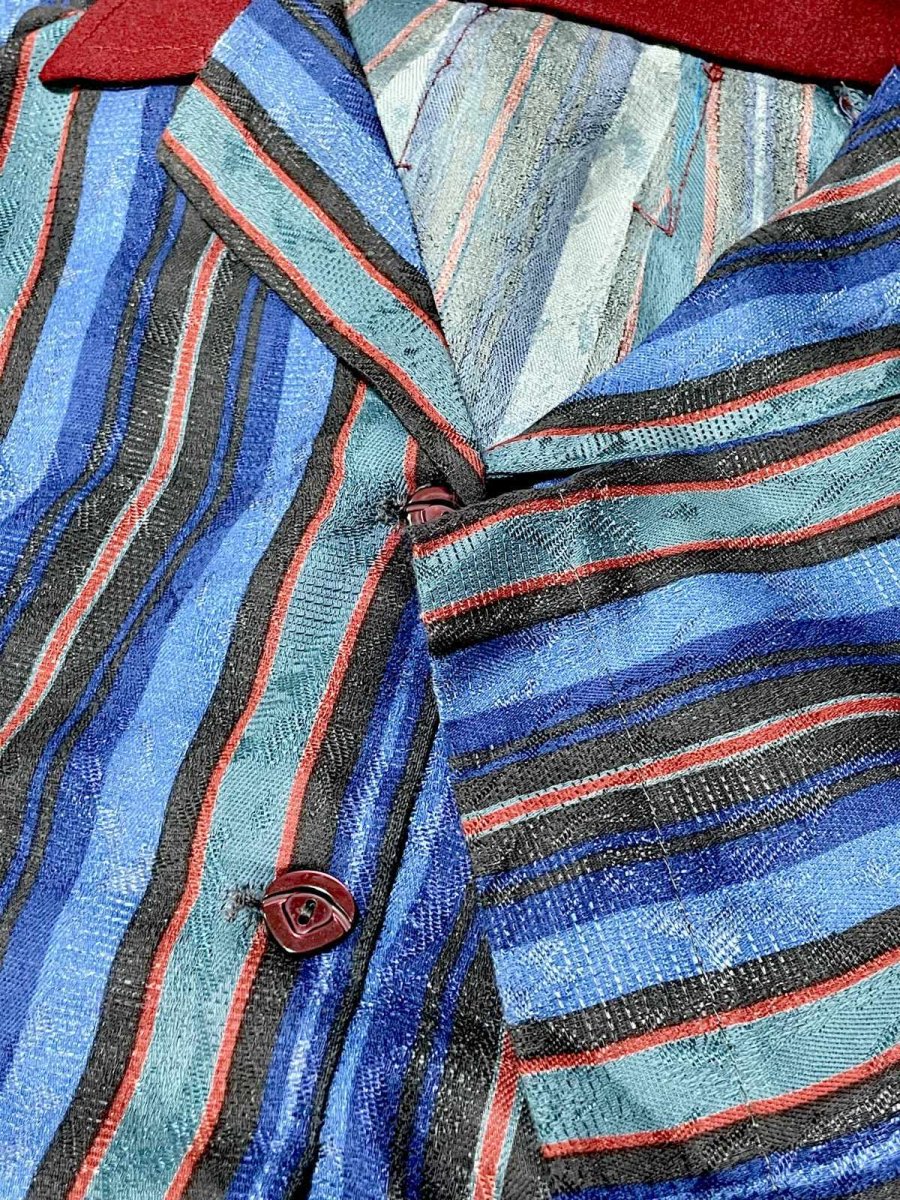 画像9: ストライプ レトロ USA古着 ヴィンテージワンピース (9)