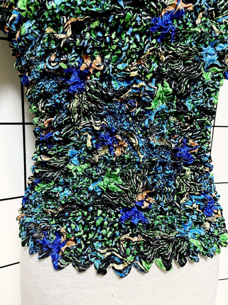 画像6: ポップコーントップス レトロ ヴィンテージ ヨーロッパ古着 ブラウス シャツ (6)