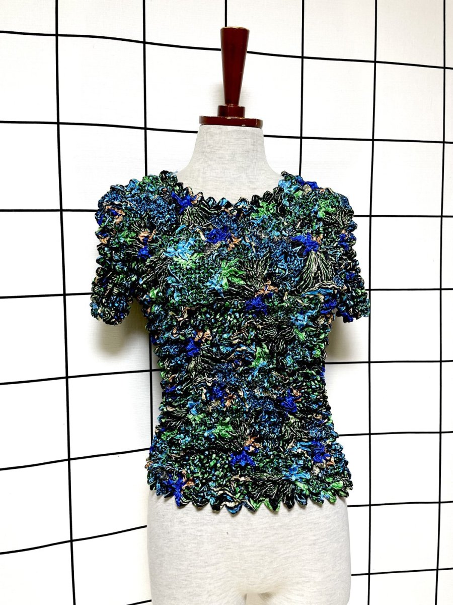 画像3: ポップコーントップス レトロ ヴィンテージ ヨーロッパ古着 ブラウス シャツ (3)