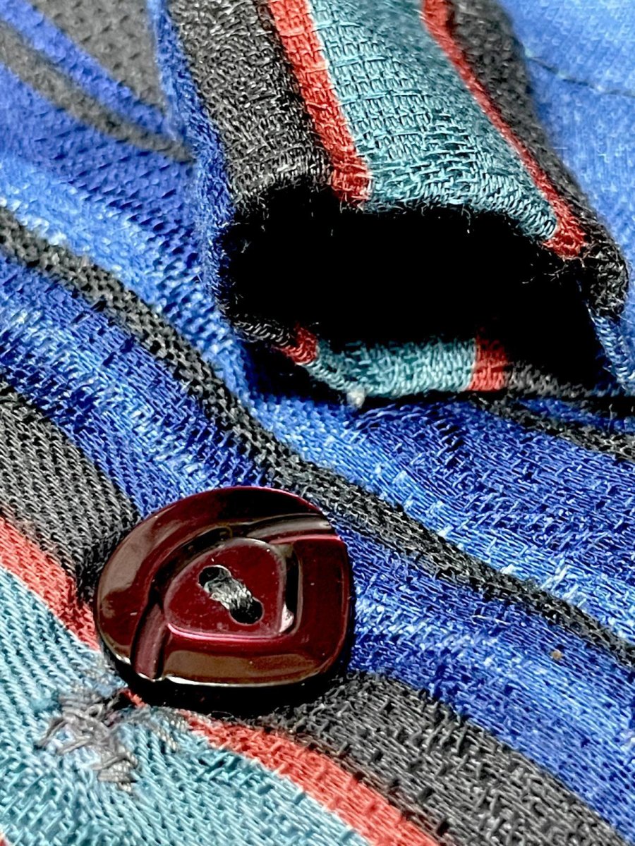 画像11: ストライプ レトロ USA古着 ヴィンテージワンピース (11)