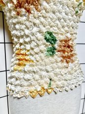 画像7: ポップコーントップス レトロ ヴィンテージ ヨーロッパ古着 ブラウス シャツ (7)