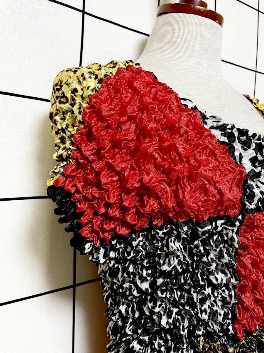 画像6: ポップコーントップス レトロ ヴィンテージ ヨーロッパ古着 ブラウス シャツ (6)