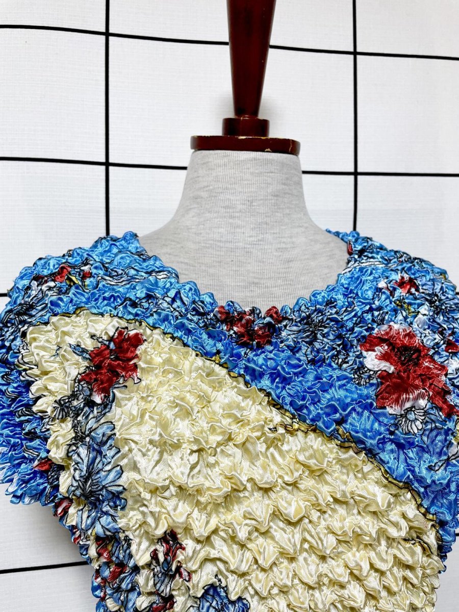 画像5: ポップコーントップス レトロ ヴィンテージ ヨーロッパ古着 ブラウス シャツ (5)