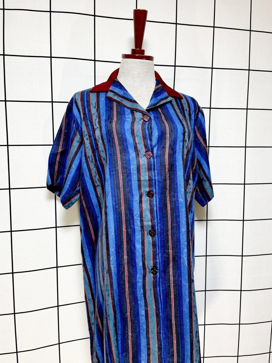 画像3: ストライプ レトロ USA古着 ヴィンテージワンピース (3)