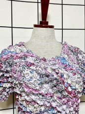 画像5: ポップコーントップス レトロ ヴィンテージ ヨーロッパ古着 ブラウス シャツ (5)