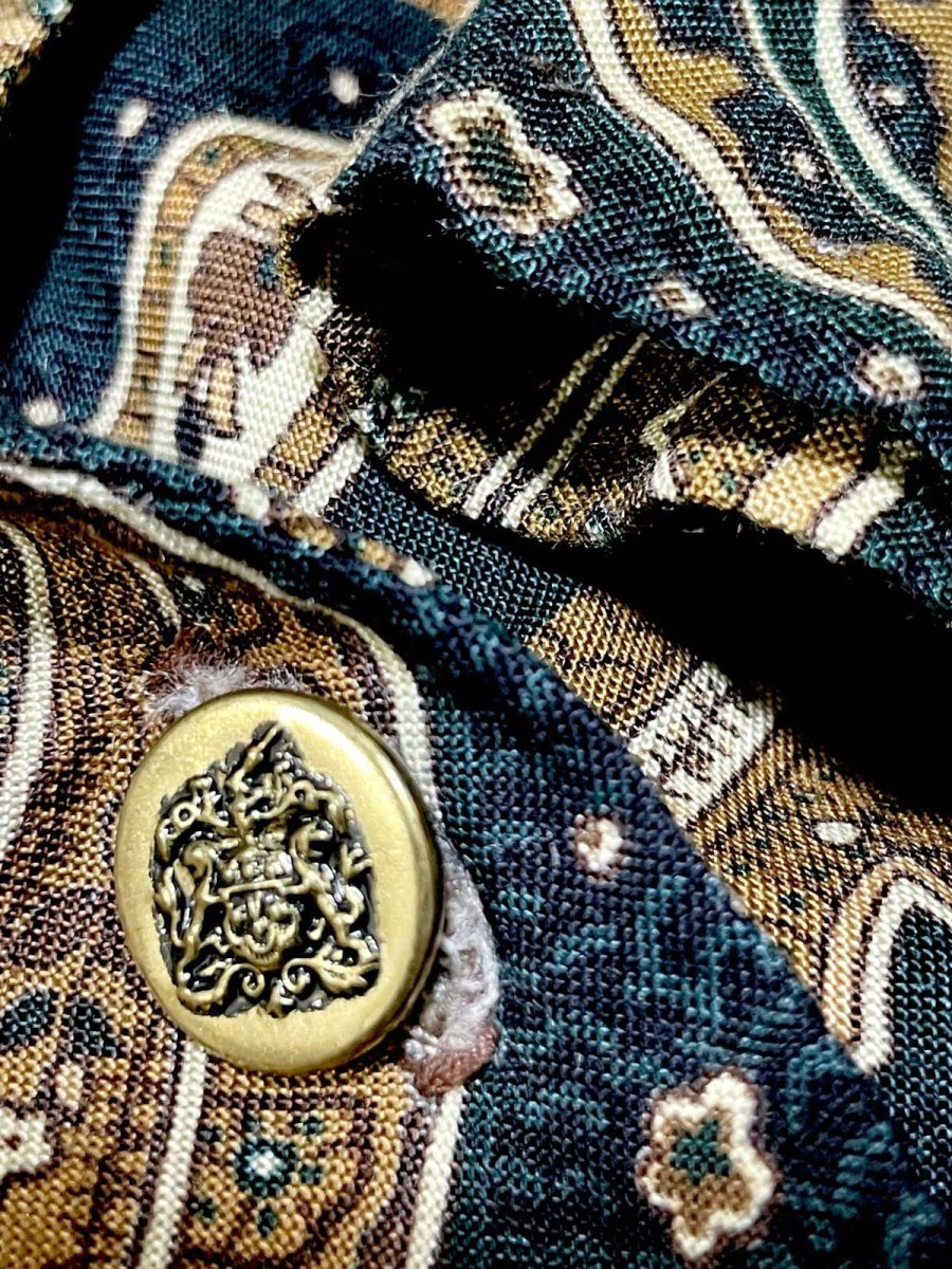 画像12: ペイズリー エスニック調 ウエストゴム レトロ USA古着 ヴィンテージワンピース (12)