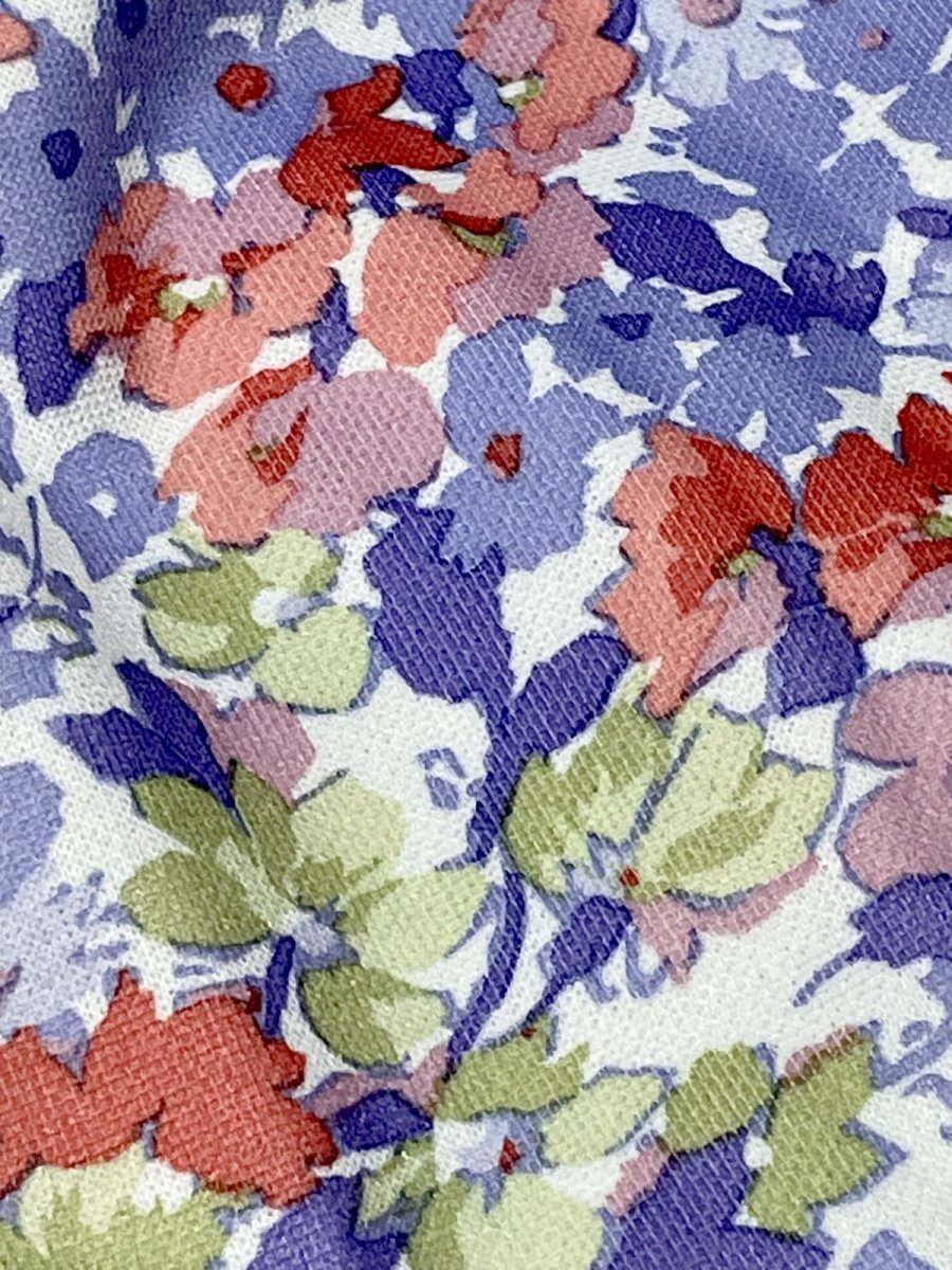 画像11: フロントジッパー 花柄 レトロ ヨーロッパ古着 ヴィンテージワンピース (11)