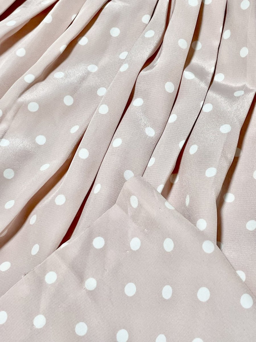 画像7: ドット ピンク Guatemala グアテマラ製 ウエストゴム レトロ 古着 ヴィンテージスカート (7)