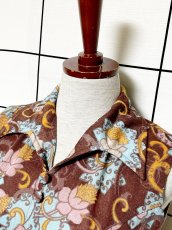 画像5: 花柄 ノースリーブ レトロ USA古着 ヴィンテージワンピース (5)
