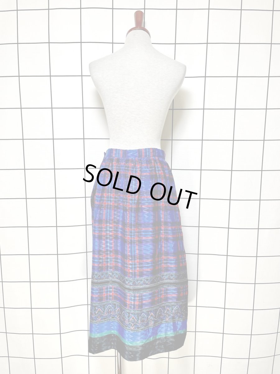 画像6: チェック レトロ USA古着 ヴィンテージスカート (6)