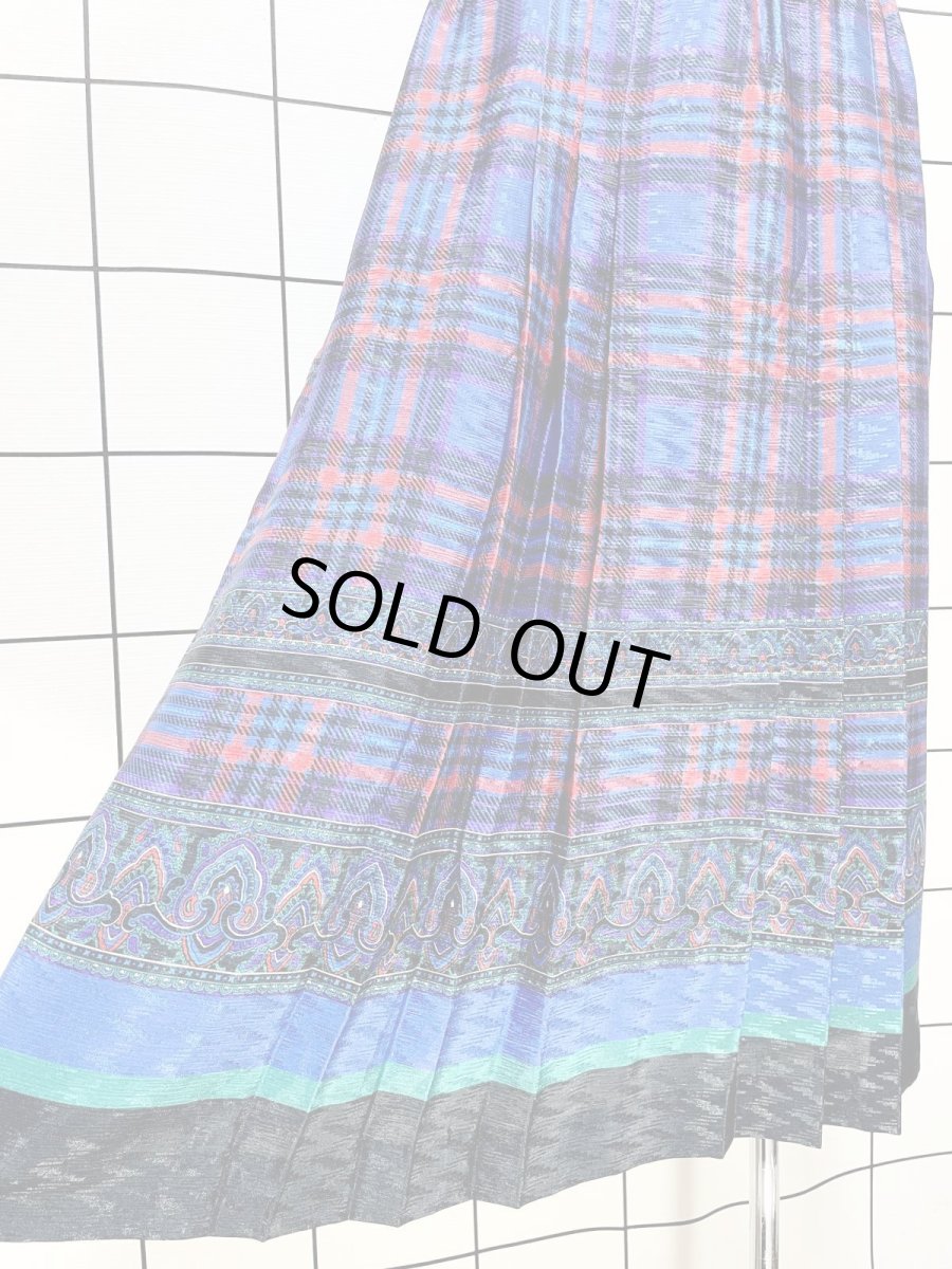 画像4: チェック レトロ USA古着 ヴィンテージスカート (4)