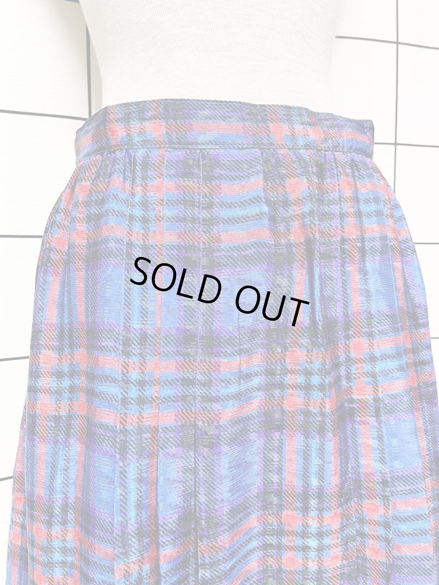 画像2: チェック レトロ USA古着 ヴィンテージスカート (2)