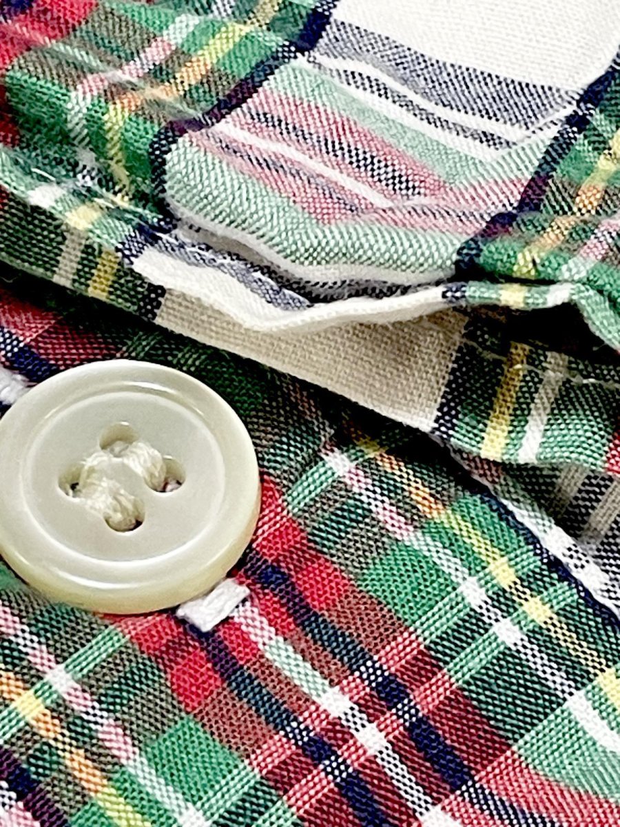 画像13: チェック柄 レトロ USA古着 ノースリーブ ヴィンテージワンピース (13)