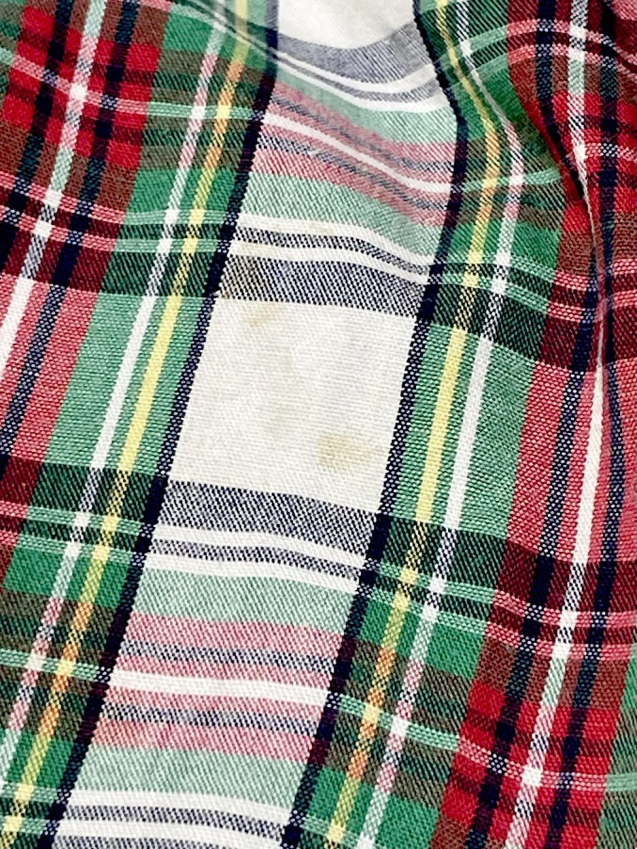 画像14: チェック柄 レトロ USA古着 ノースリーブ ヴィンテージワンピース (14)