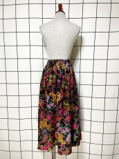 画像6: ペイズリー 花柄 ウエストゴム レトロ USA古着 ヴィンテージスカート (6)