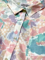 画像10: 花柄 ウエストゴム レトロ USA古着 ヴィンテージワンピース (10)