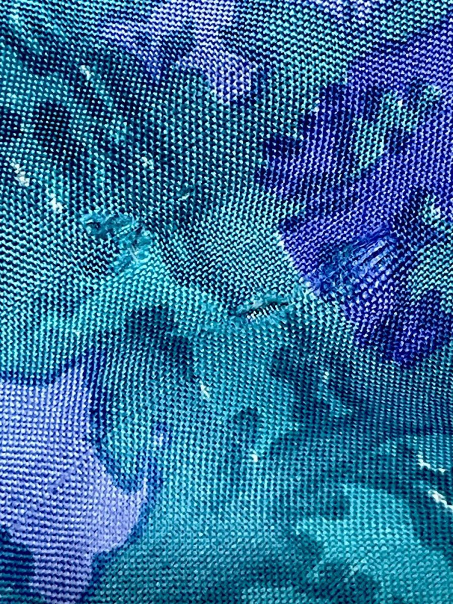 画像14: アート調  ウエストゴム レトロ USA古着 ヴィンテージワンピース (14)