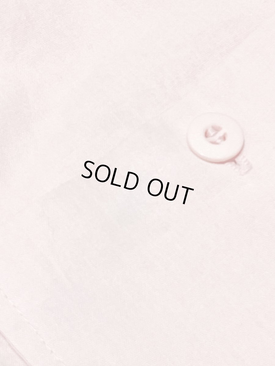 画像13: サーキュラーシルエット 無地 ピンク ウエストゴム 半袖 レトロ USA古着 ヴィンテージワンピース (13)