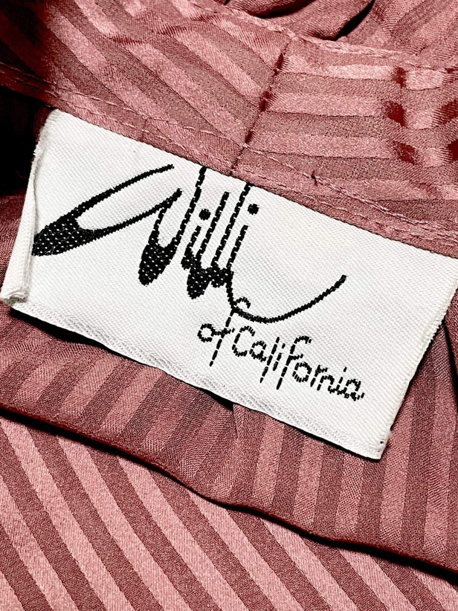 画像11: フリル ストライプ ウエストゴム レトロ USA古着 ヴィンテージワンピース (11)