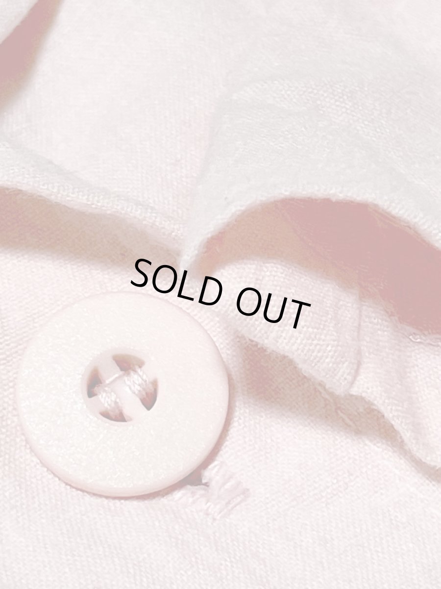 画像11: サーキュラーシルエット 無地 ピンク ウエストゴム 半袖 レトロ USA古着 ヴィンテージワンピース (11)