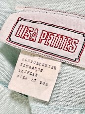 画像13: レース装飾 無地 ウエストゴム レトロ USA古着 ヴィンテージワンピース (13)