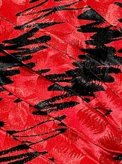 画像11: パーティー衣装にもおすすめ プリーツ切り替え レイヤード風 レッド ブラック レトロ USA古着 ヴィンテージドレス (11)