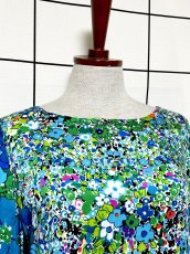 画像6: Hawaii レトロポップ サイケ 花柄 レトロ USA古着 ヴィンテージワンピース (6)