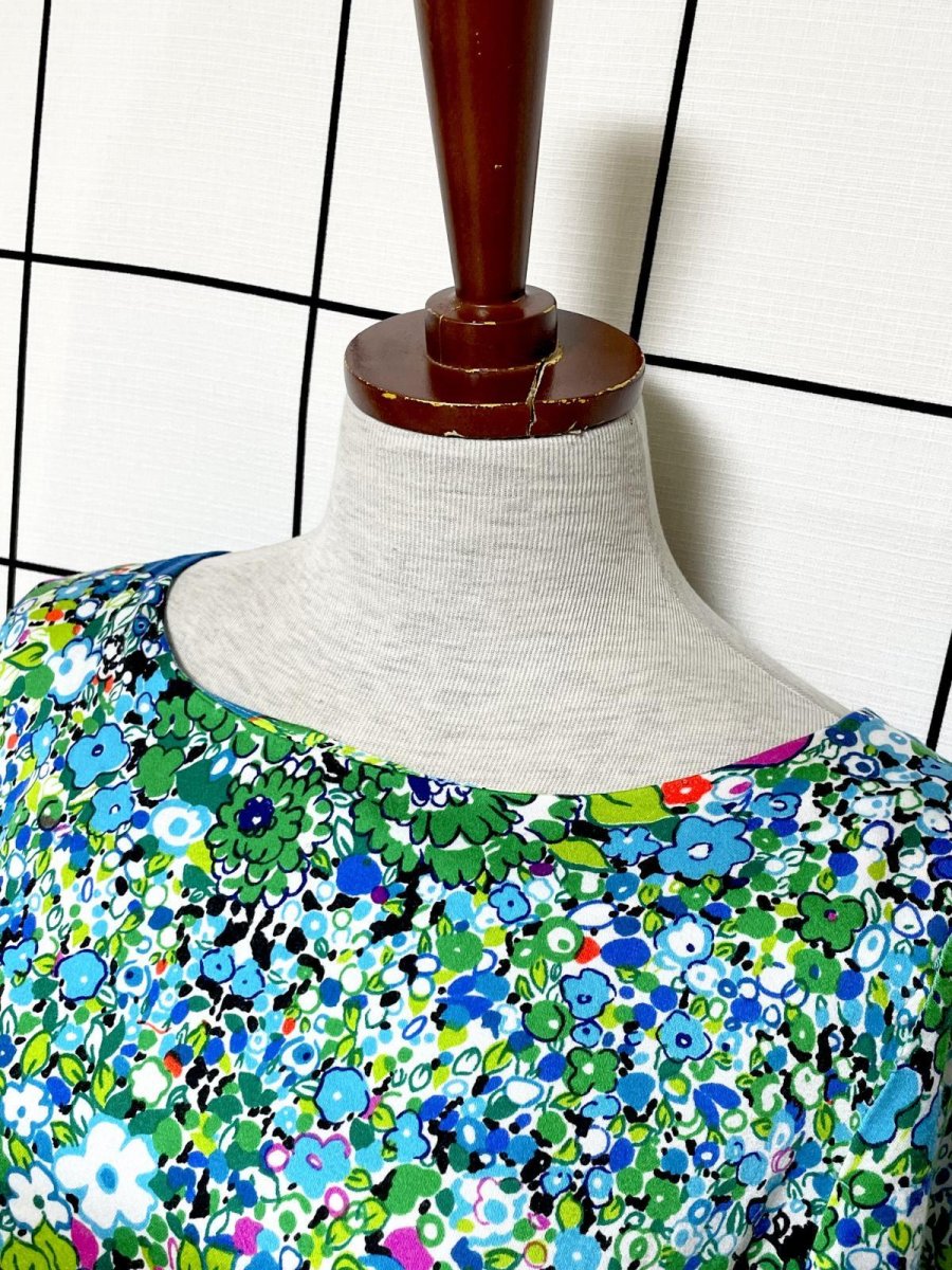 画像5: Hawaii レトロポップ サイケ 花柄 レトロ USA古着 ヴィンテージワンピース (5)