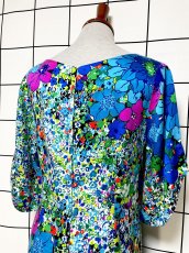 画像3: Hawaii レトロポップ サイケ 花柄 レトロ USA古着 ヴィンテージワンピース (3)