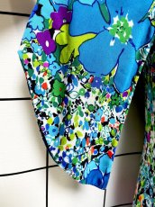 画像8: Hawaii レトロポップ サイケ 花柄 レトロ USA古着 ヴィンテージワンピース (8)