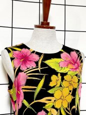 画像6: 花柄 レトロ USA古着 ロング マキシ丈 ヴィンテージワンピース (6)
