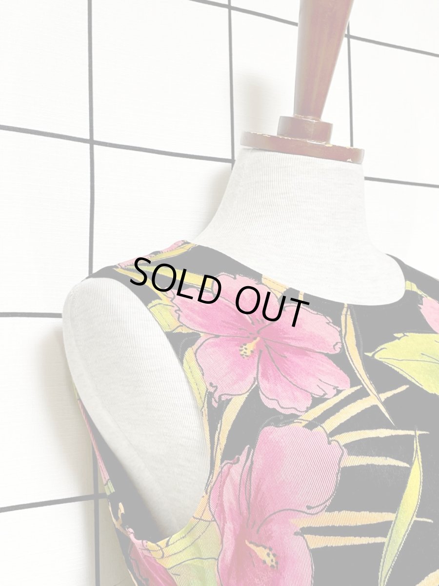 画像7: 花柄 レトロ USA古着 ロング マキシ丈 ヴィンテージワンピース (7)