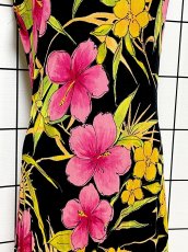画像8: 花柄 レトロ USA古着 ロング マキシ丈 ヴィンテージワンピース (8)