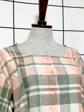 画像5: チェック柄 レトロ USA古着 ヴィンテージワンピース (5)
