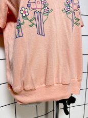 画像8: 巣箱 花柄 プルオーバー レトロ USA古着 シャツ ヴィンテージトップス (8)