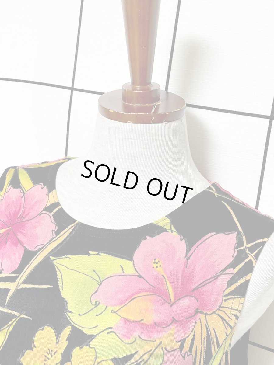 画像5: 花柄 レトロ USA古着 ロング マキシ丈 ヴィンテージワンピース (5)