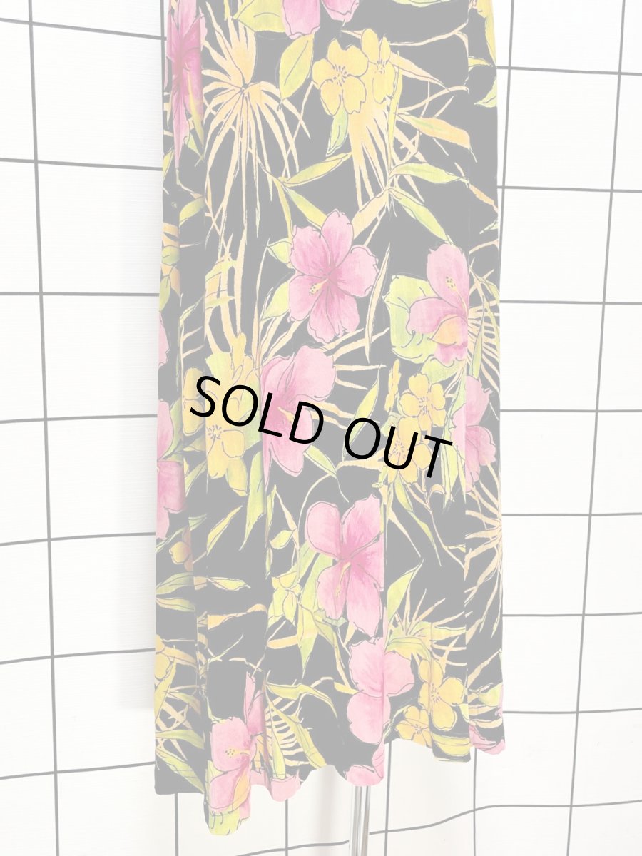 画像9: 花柄 レトロ USA古着 ロング マキシ丈 ヴィンテージワンピース (9)