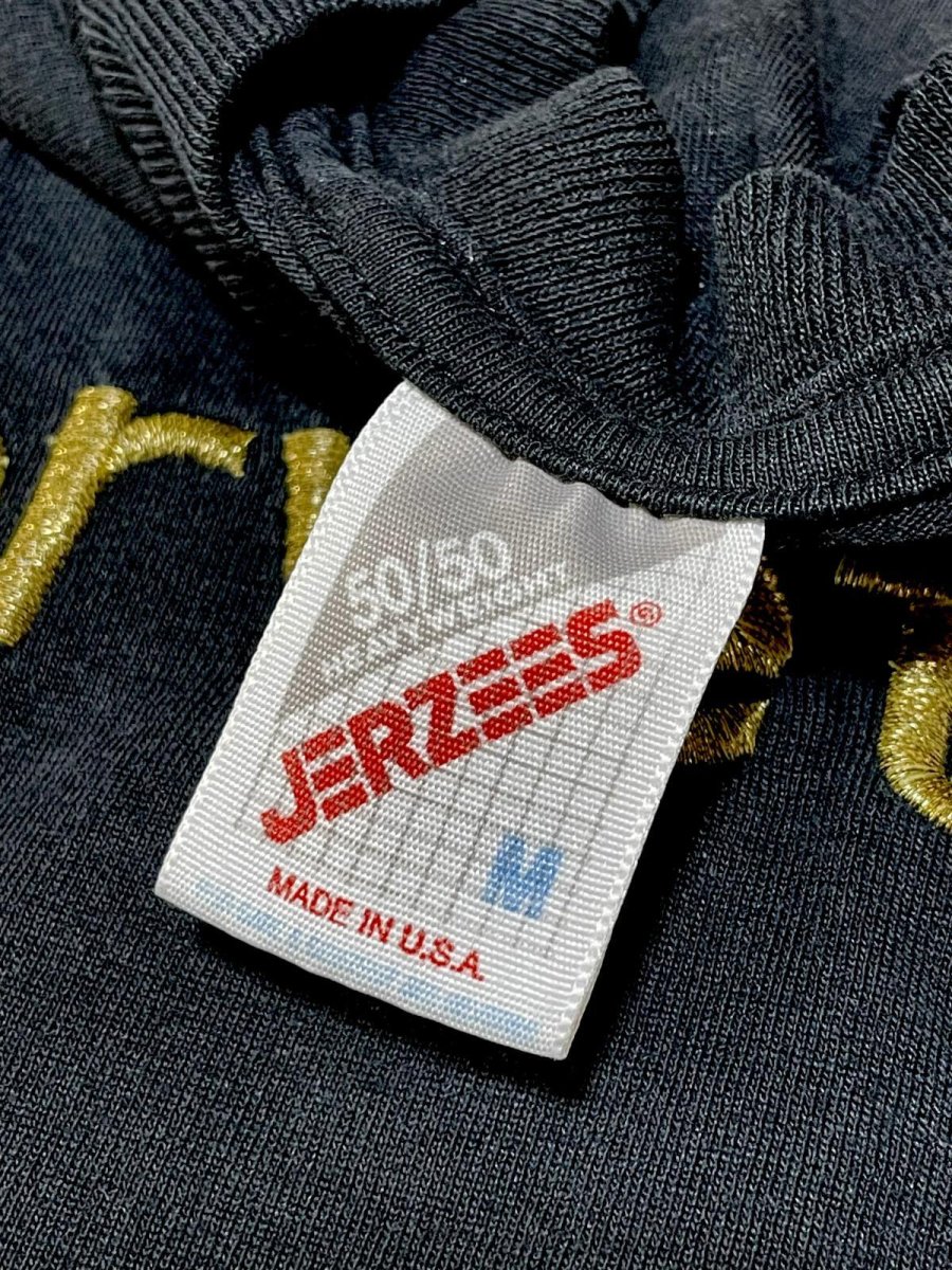 画像13: 刺繡 ブラック レトロ USA古着 半袖 ヴィンテージTシャツ (13)
