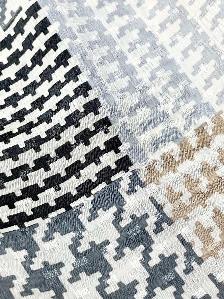 画像10: 千鳥格子柄 タートルネック レトロ USA古着 シャツ ヴィンテージブラウス (10)