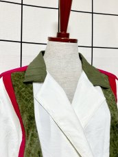画像5: マルチカラー リブ プルオーバー レトロ USA古着 シャツ ヴィンテージトップス (5)