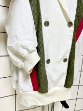 画像7: マルチカラー リブ プルオーバー レトロ USA古着 シャツ ヴィンテージトップス (7)