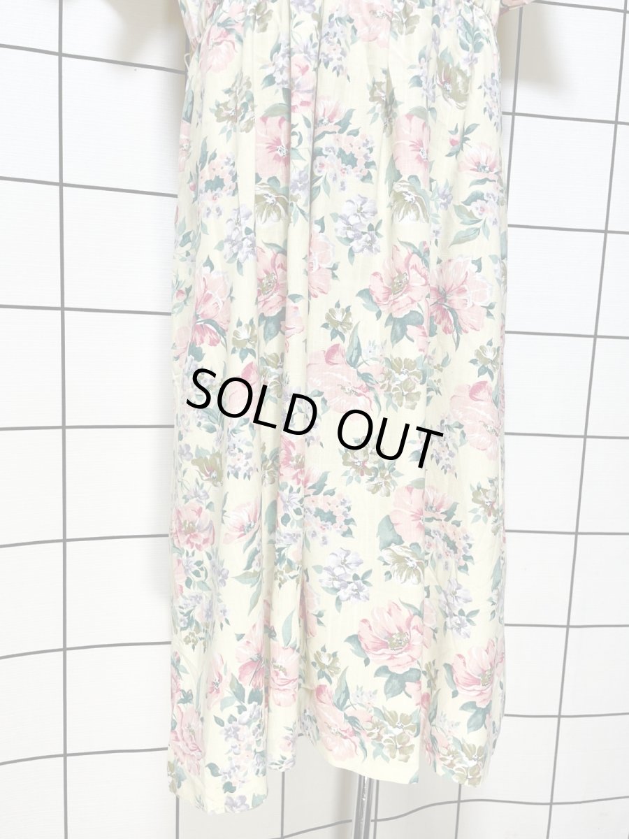 画像9: 花柄 レトロ USA古着 ヴィンテージワンピース (9)