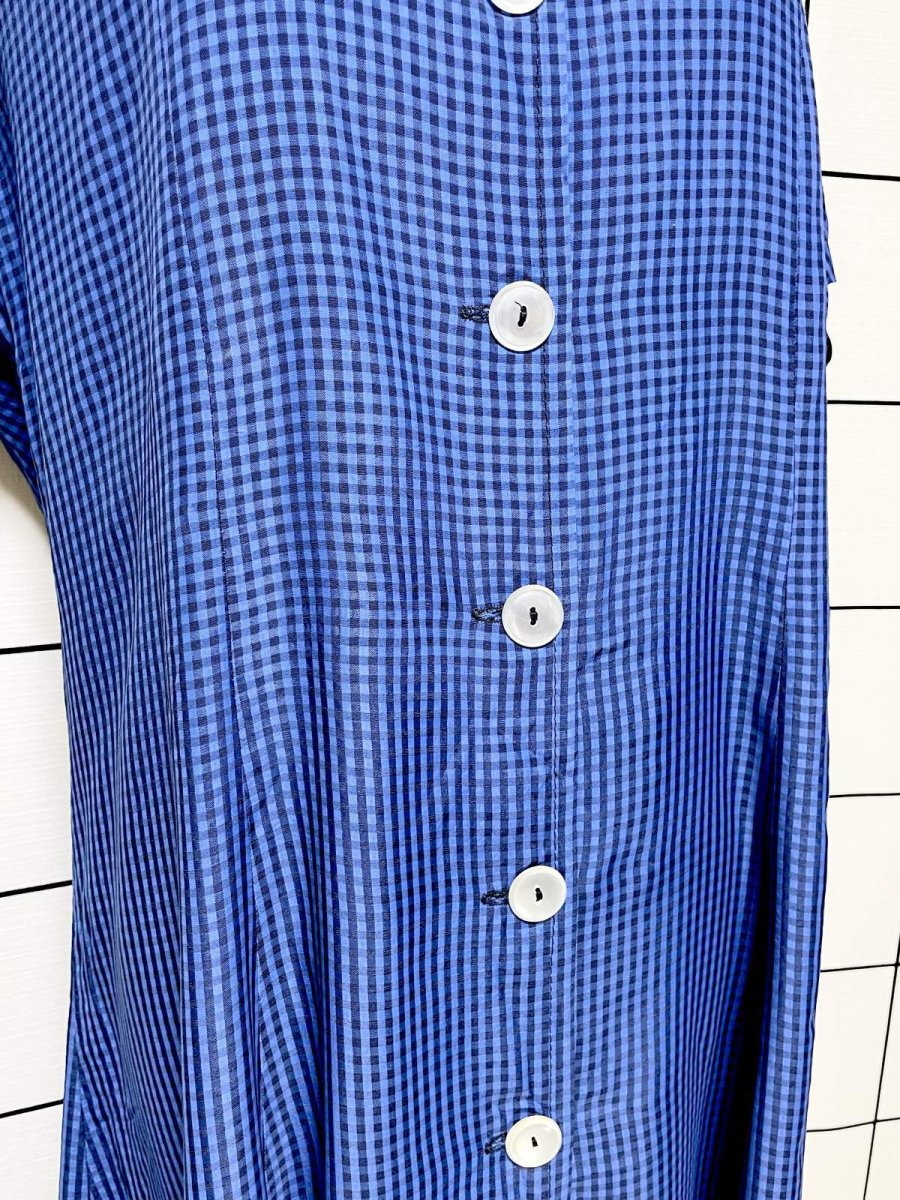 画像8: ギンガムチェック レトロ USA古着 ヴィンテージワンピース (8)